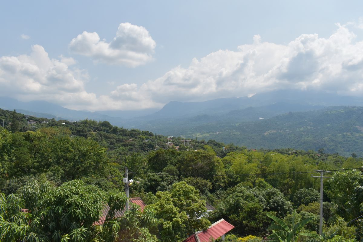 Terraza con vista a las montañas
